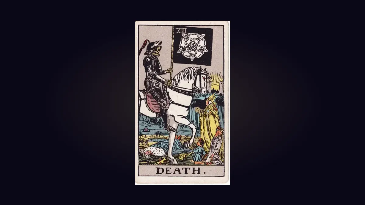 Death from the Rider-Waite-Smith tarot deck
