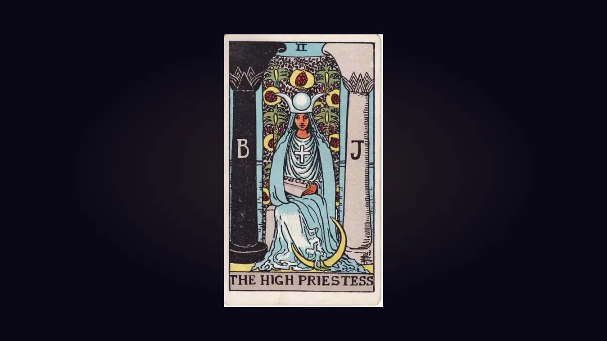 The High Priestess from the Rider-Waite-Smith tarot deck