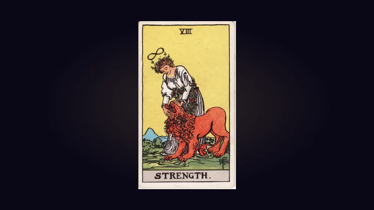 Strength from the Rider-Waite-Smith tarot deck